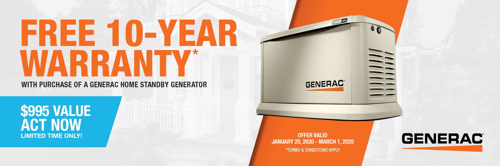 Homestandby Generator Deal | Warranty Offer | Generac Dealer | Bradley, ME